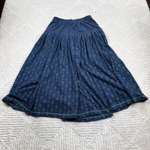 Vintage David Wayne Skirt Women L Paisley A Line Midi Prairie Cottagecore 80's